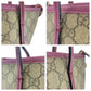 GUCCI Shoulder Bag 353440 GG Supreme canvas, leather Beige Purple Gold Metal Shoulder Bag handbag Women Used Authentic