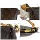 LOUIS VUITTON Shoulder Bag M40712 PVC Brown Shoulder Bag Accessory Pouch 2way Monogram Pochette Accessoires Women Used Authentic