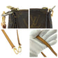 LOUIS VUITTON Shoulder Bag M40712 PVC Brown Shoulder Bag Accessory Pouch 2way Monogram Pochette Accessoires Women Used Authentic