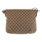 GUCCI Shoulder Bag 388930 GG canvas, leather Beige Ivory Gold Metal Shoulder Bag Messenger bag Women Used Authentic
