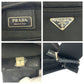 PRADA Shoulder Bag Nylon black Test Triangle With logo