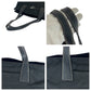 PRADA Tote Bag Nylon Black SilverMetal Tote Bag handbag Test Triangle With logo Women Used Authentic