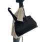 PRADA Tote Bag Nylon Black SilverMetal Tote Bag handbag Test Triangle With logo Women Used Authentic