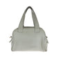 PRADA Shoulder Bag leather Ivory Gold Metal Shoulder Bag Handbag 2way logo Women Used Authentic