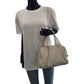 PRADA Shoulder Bag leather Ivory Gold Metal Shoulder Bag Handbag 2way logo Women Used Authentic