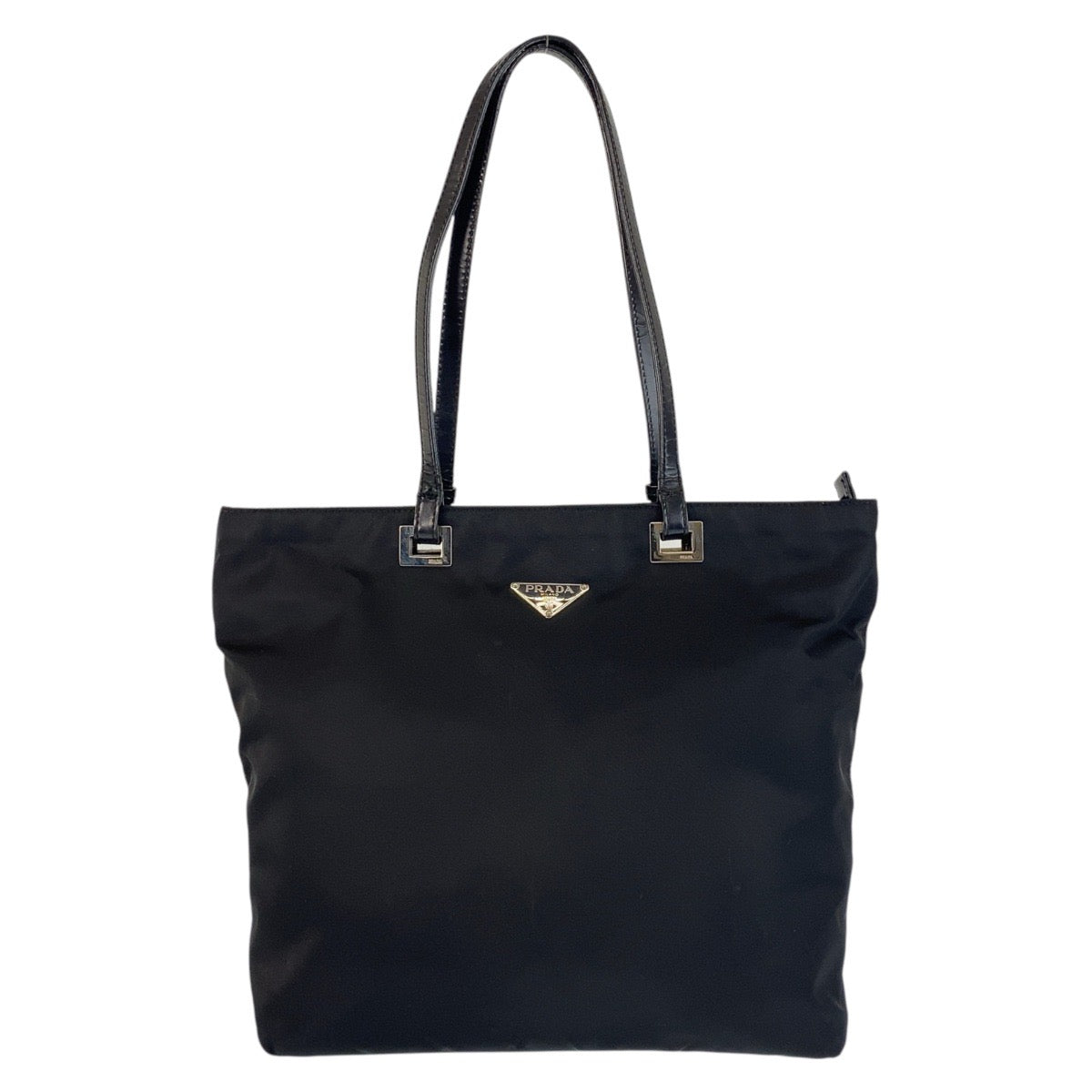 PRADA Tote Bag Nylon black Test Triangle With logo