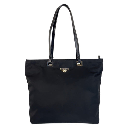PRADA Tote Bag Nylon black Test Triangle With logo