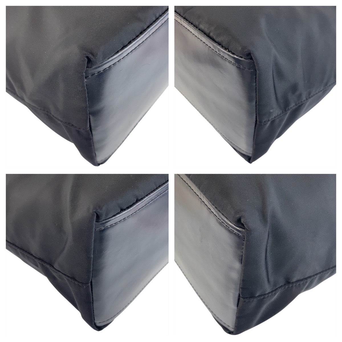 PRADA Tote Bag Nylon black Test Triangle With logo