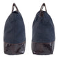 PRADA Tote Bag Nylon, Leather Navy brown Tote Bag handbag Test Triangle With logo Women Used Authentic