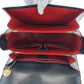 CELINE Shoulder Bag leather Black GoldMetal Shoulder Bag pochette Women Used Authentic