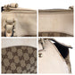 GUCCI Tote Bag 189828 GG canvas, leather Beige Ivory Gold Metal Tote Bag Shoulder Bag Trophy Women Used Authentic