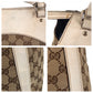 GUCCI Tote Bag 189828 GG canvas, leather Beige Ivory Gold Metal Tote Bag Shoulder Bag Trophy Women Used Authentic