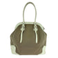 PRADA Handbag canvas Brown Handbag Tote Bag Shoulder Bag Logo jacquard Women Used Authentic