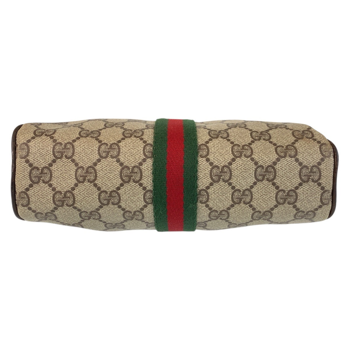 GUCCI Shoulder Bag 51 01 3552 GG Supreme canvas, leather Beige Brown Gold Metal Shoulder Bag pochette Sherry line Old Gucci Women Used Authentic