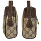 GUCCI Shoulder Bag 51 01 3552 GG Supreme canvas, leather Beige Brown Gold Metal Shoulder Bag pochette Sherry line Old Gucci Women Used Authentic