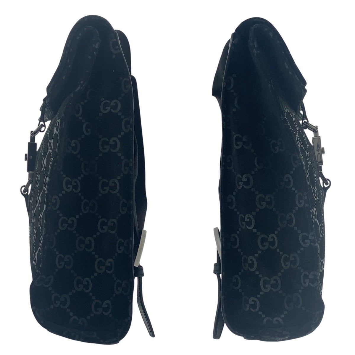 GUCCI Backpack 003 0236 Suede, Leather Black Silver Metal Backpack Backpack Jackie Women(Unisex) Used Authentic