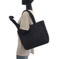 PRADA Tote Bag canvas Gray black Tote Bag Shoulder Bag PRADA Sports Triangle With logo Women Used Authentic