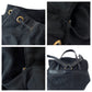 PRADA Backpack k2919 Nylon Black GoldMetal Backpack Backpack Test Triangle With logo Women Used Authentic