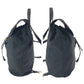 PRADA Backpack k2919 Nylon Black GoldMetal Backpack Backpack Test Triangle With logo Women Used Authentic