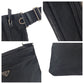 PRADA Shoulder Bag Nylon Black SilverMetal Shoulder Bag Sacoche Test Triangle With logo mens Used Authentic