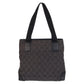GUCCI Tote Bag 28893 GG canvas, leather Black black Tote Bag Shoulder Bag Women Used Authentic