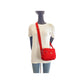 PRADA Shoulder Bag Nylon, Leather Red Shoulder Bag pochette Test Triangle With logo Women Used Authentic
