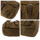 PRADA Shoulder Bag 1BD994 Nylon Camel Brown SilverMetal Shoulder Bag pochette Test Triangle With logo mens Used Authentic