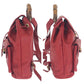 GUCCI Backpack 003 2058 0016 leather Red Brown Gold Metal Backpack Backpack Bamboo Women Used Authentic