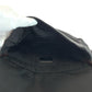 PRADA Shoulder Bag Nylon Brown Black 99AW Tessuto Triangle With logo fur