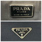 PRADA Shoulder Bag Nylon Brown Black 99AW Tessuto Triangle With logo fur