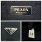PRADA Shoulder Bag BT0173 Nylon black Shoulder Bag Messenger bag Test Triangle With logo Women Used Authentic