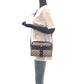 GUCCI Shoulder Bag 010 378 GG Supreme canvas, leather Gray Navy Gold Metal Shoulder Bag pochette Sherry Line Old Gucci Women Used Authentic