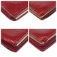LOUIS VUITTON Bifold Wallet M93528 enamel Red Gold Metal Folding wallet Compact wallet Vernis Portefeuille Viennoiserie Women Used Authentic
