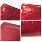 LOUIS VUITTON Bifold Wallet M93528 enamel Red Gold Metal Folding wallet Compact wallet Vernis Portefeuille Viennoiserie Women Used Authentic