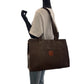 CELINE Tote Bag MC96 PVC Brown Gold Metal Tote Bag Shoulder Bag Macadam Pattern Women Used Authentic
