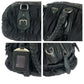 PRADA Handbag Nylon Black SilverMetal Handbag Shoulder Bag Test Triangle With logo Women Used Authentic