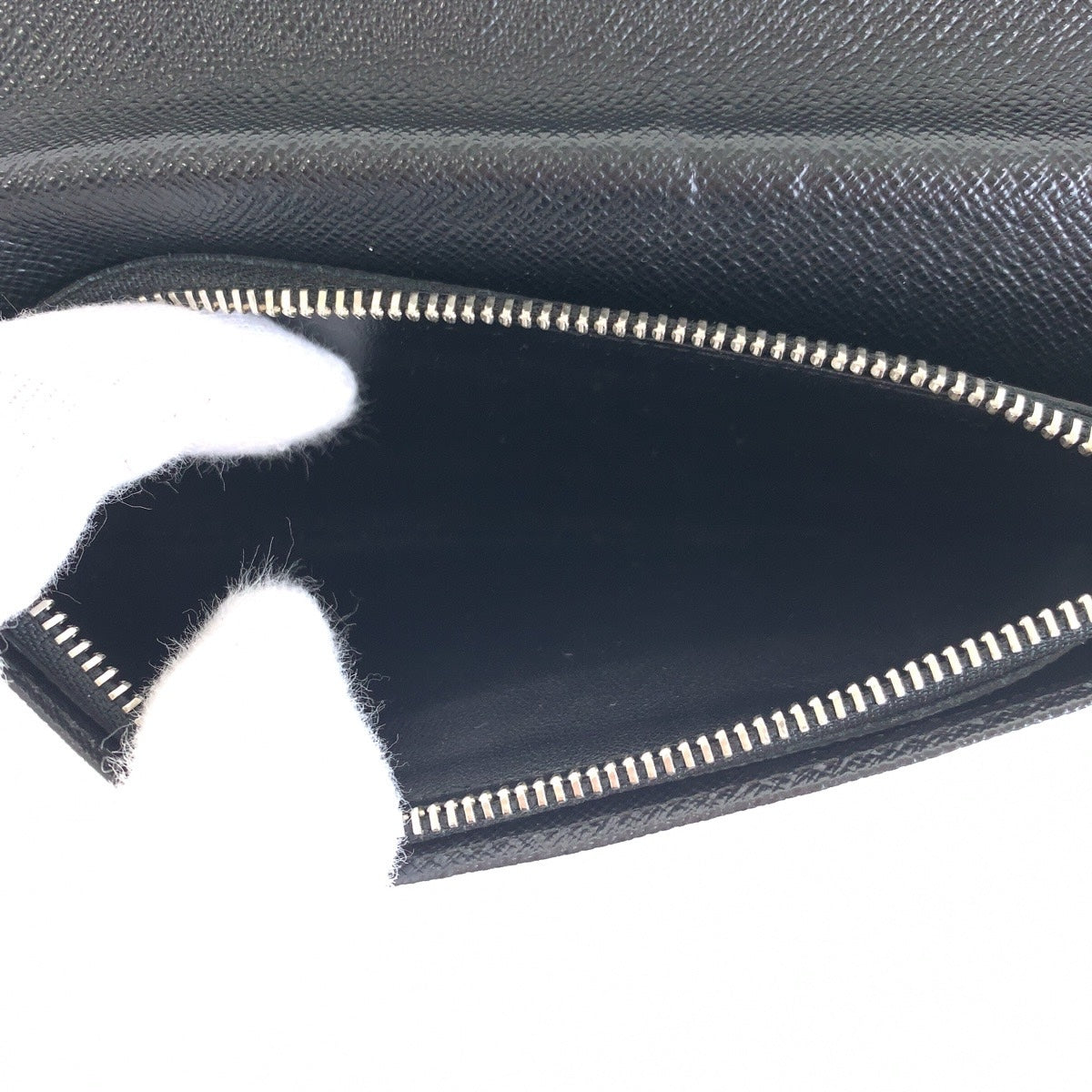 LOUIS VUITTON Long Wallet Purse N62665 PVC, Leather Black SilverMetal Long Wallet Purse Damier Graphite Portefeuille Braza mens Used Authentic