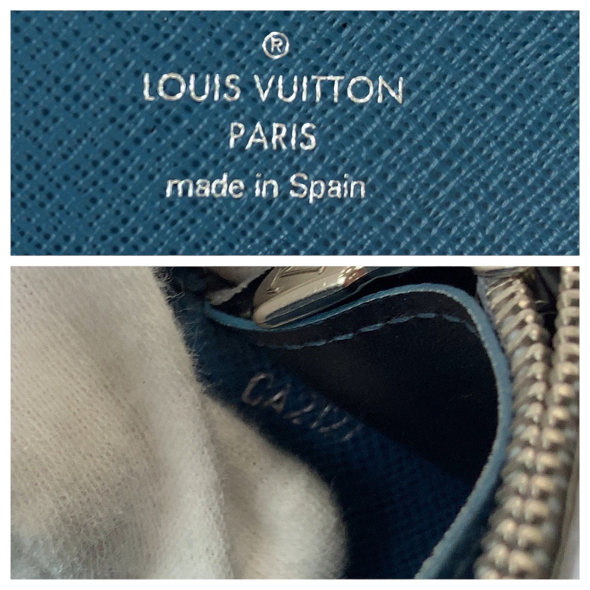 LOUIS VUITTON Long Wallet Purse M67728 Epi Leather , PVC Black Black Gray SilverMetal Long Wallet Purse Monogram Eclipse Epi Portefeuille Braza mens Used Authentic