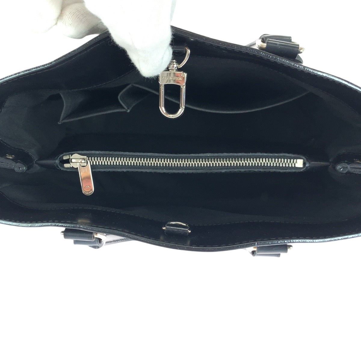 LOUIS VUITTON Handbag M59262 Epi Leather Black SilverMetal Epi Passy PM