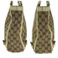 GUCCI Tote Bag 170004 GG canvas Beige Ivory Gold Metal Tote Bag handbag Women Used Authentic
