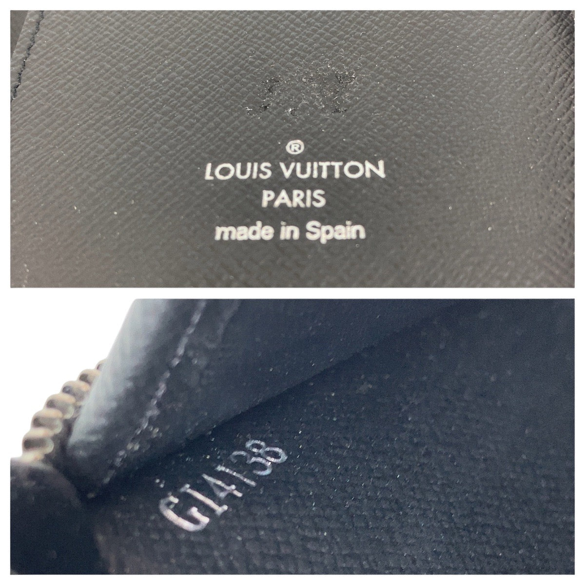 LOUIS VUITTON Long Wallet Purse M62295 PVC Black SilverMetal Long Wallet Purse Zip Around Monogram Eclipse Zippy Wallet Vertical mens Used Authentic