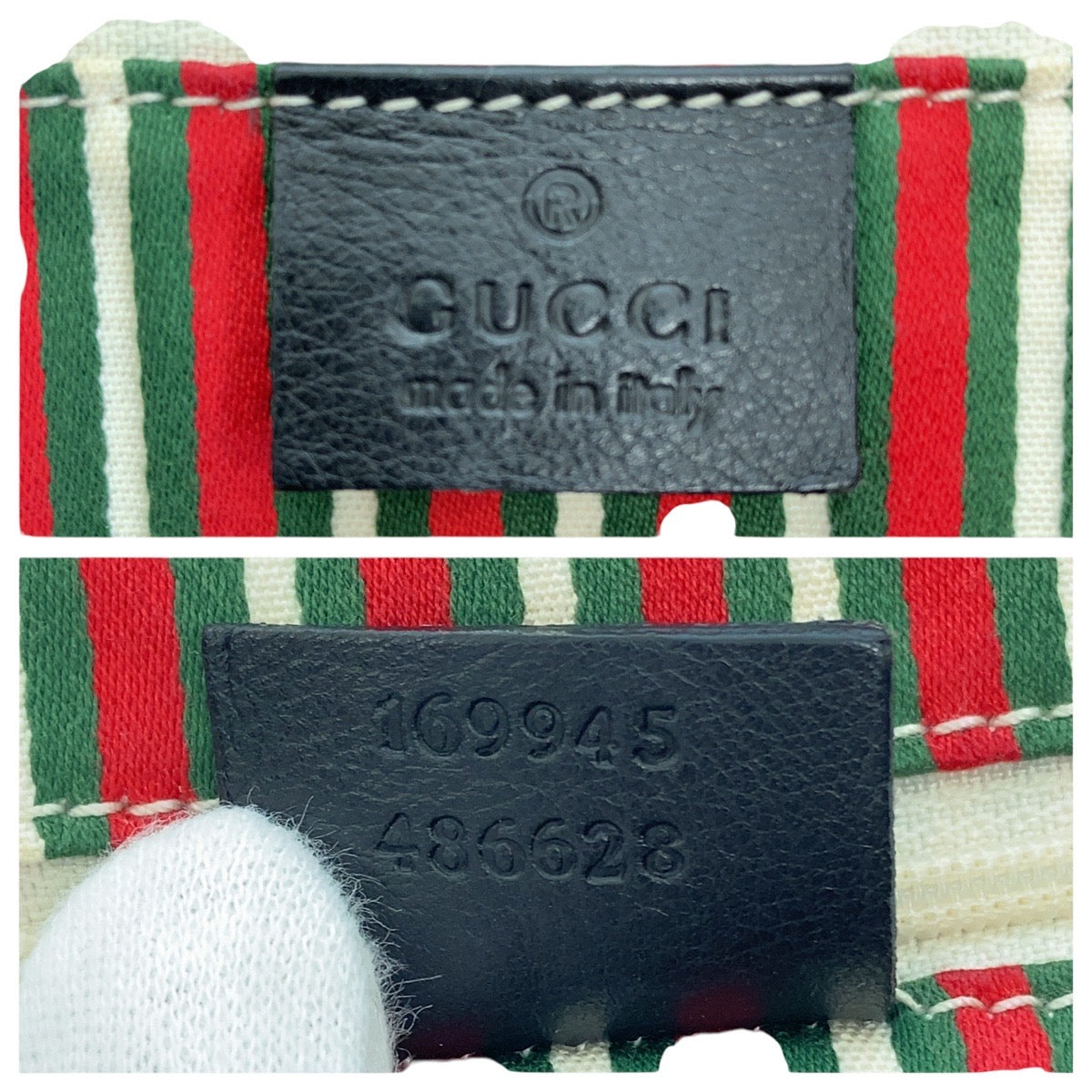 GUCCI Tote Bag 169945 GG canvas, leather black Tote Bag Shoulder Bag Newbrit Women Used Authentic