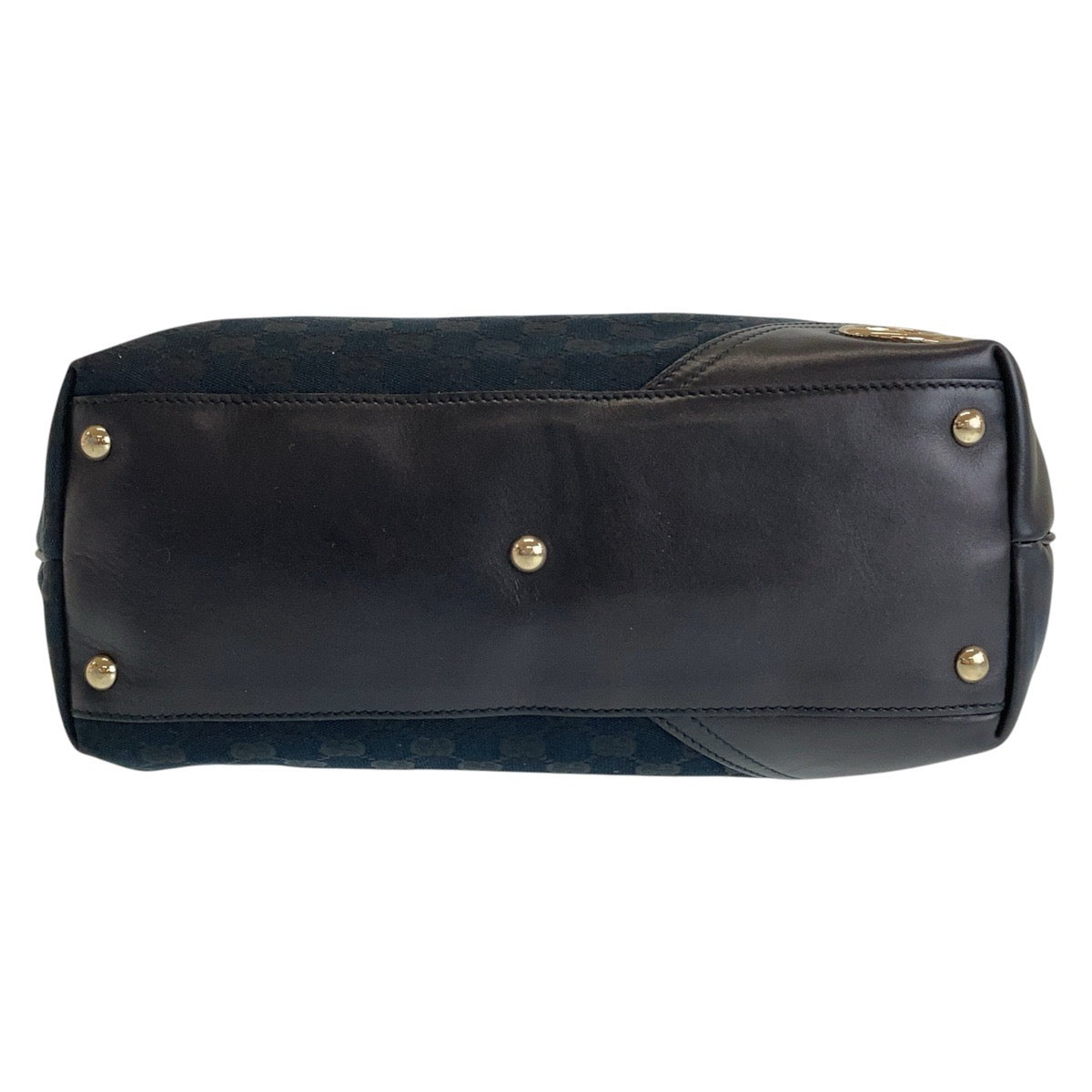 GUCCI Tote Bag 169945 GG canvas, leather black Tote Bag Shoulder Bag Newbrit Women Used Authentic