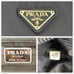 PRADA Tote Bag Nylon Black SilverMetal Tote Bag handbag Test Triangle With logo Women Used Authentic