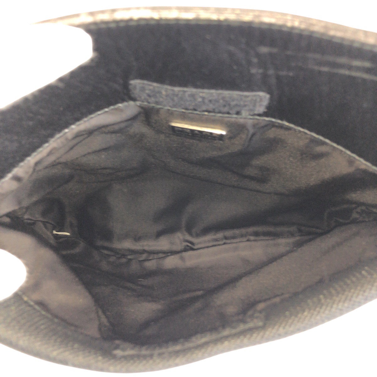 PRADA Shoulder Bag Nylon, Leather black Shoulder Bag pochette Women Used Authentic