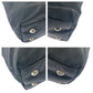 PRADA Tote Bag Nylon Black SilverMetal Tote Bag Shoulder Bag 2WAY Test Triangle With logo mens Used Authentic