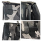 PRADA Handbag leather khaki Saffiano Camouflage Triangle With logo Women Used Authentic