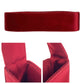 PRADA Shoulder Bag Satin Red Silver Metal Triangle With logo