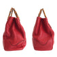 GUCCI Tote Bag 282317 leather Red Tote Bag handbag Bamboo Women Used Authentic