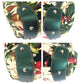 GUCCI Tote Bag 137621 Velour, Leather Green Multicolor SilverMetal Tote Bag Shoulder Bag Horsebit Floral print Women Used Authentic